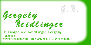 gergely neidlinger business card